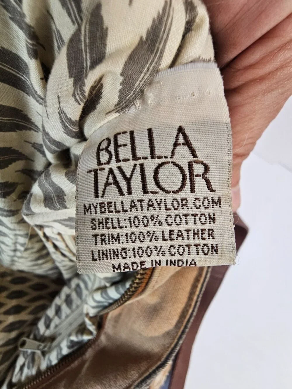 Bella Taylor Satchel Bag Canvas Brown Boho Grunge Loved